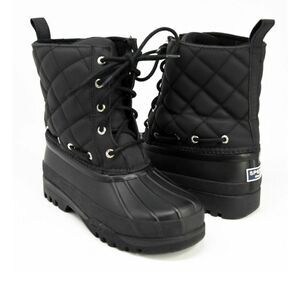 Sperry Top-Sider Quilted Waterproof  Gosling Duck Boot, Black Sz 7